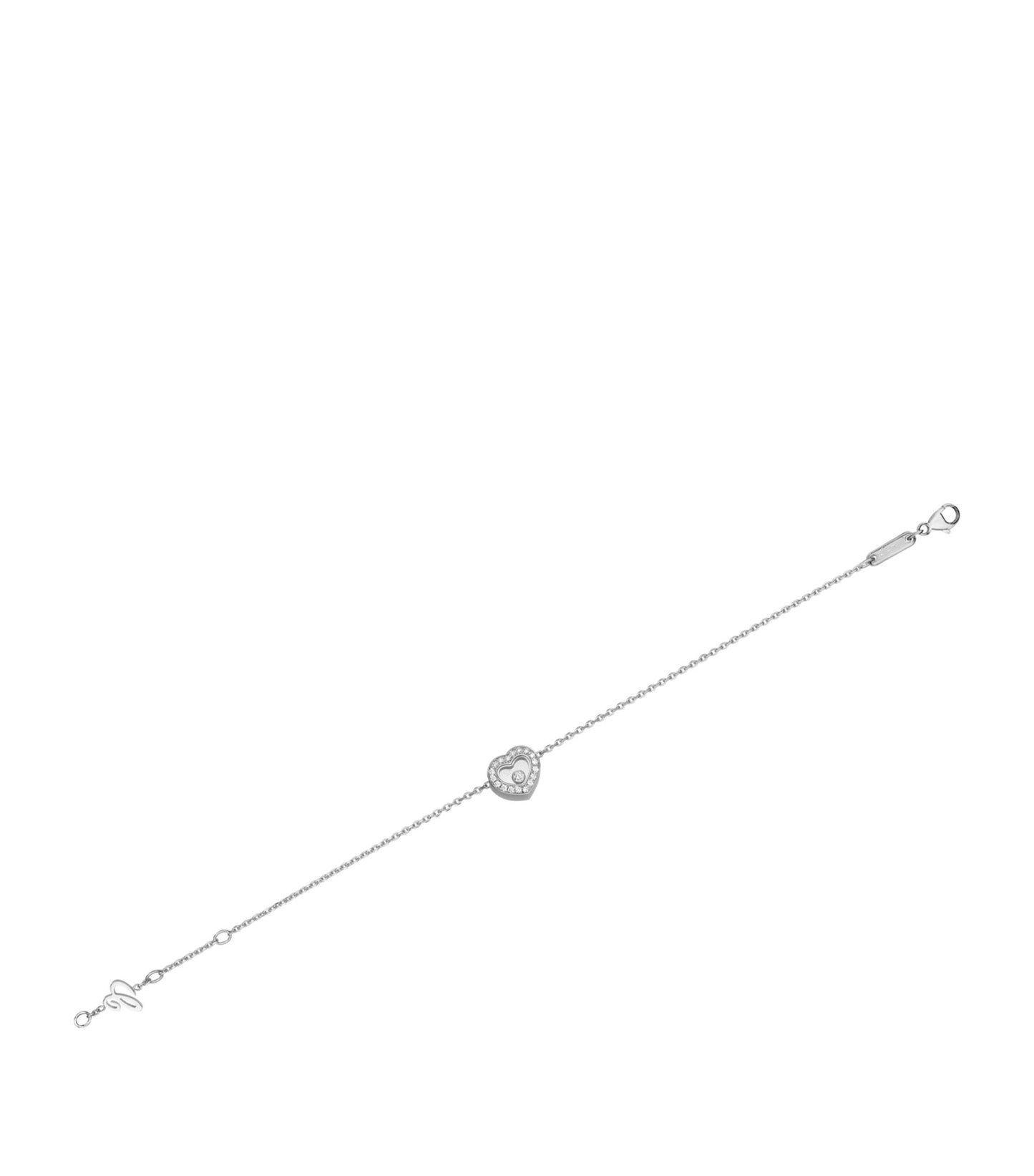 CHOPARD HAPPY HEART BRACELET SILVER DIAMOND