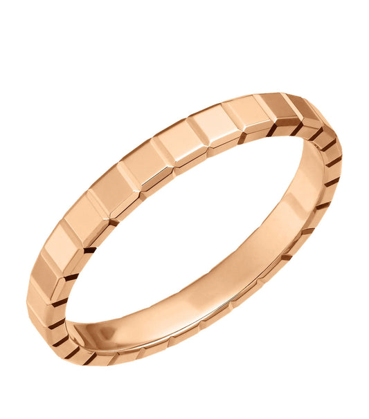 CHOPARD ICE CUBA RING PINK GOLD