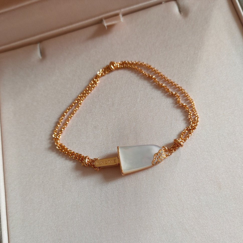 BVLGARI BVL ICE CREAM BAR PINK GOLD BRACELET