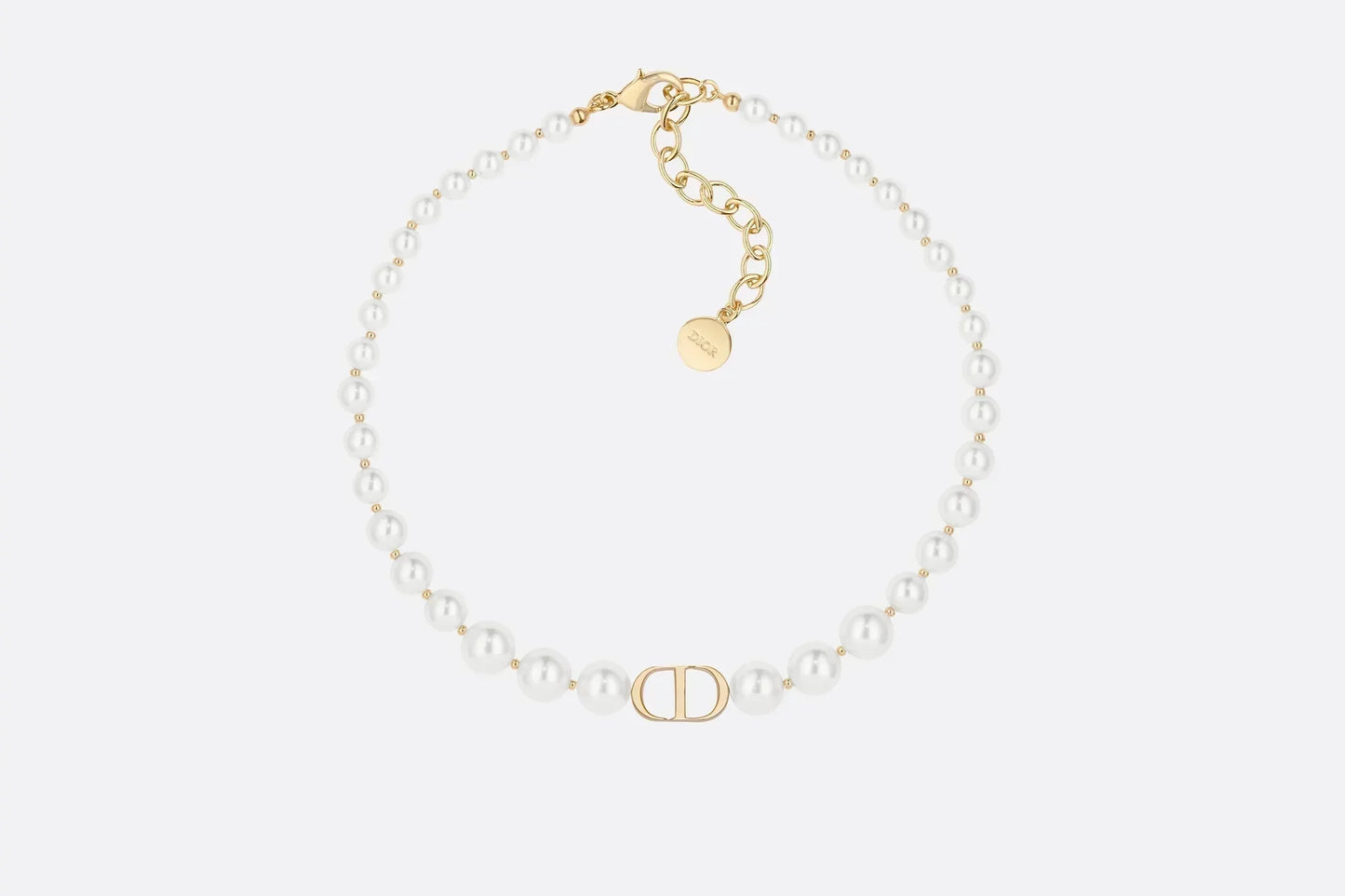 DIOR CD PEARL NECKLACE