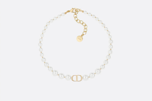 DIOR CD PEARL NECKLACE