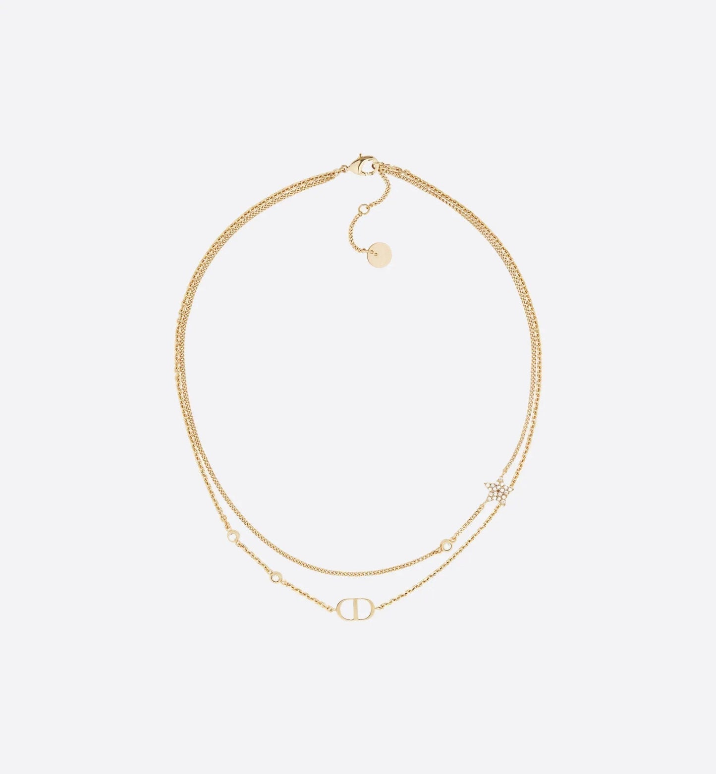 DIOR PETIT CD DOUBLE NECKLACE
