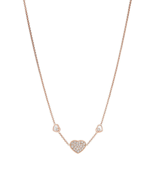 CHOPARD HAPPY HEART NECKLACE 3 MOTIFS DIAMOND
