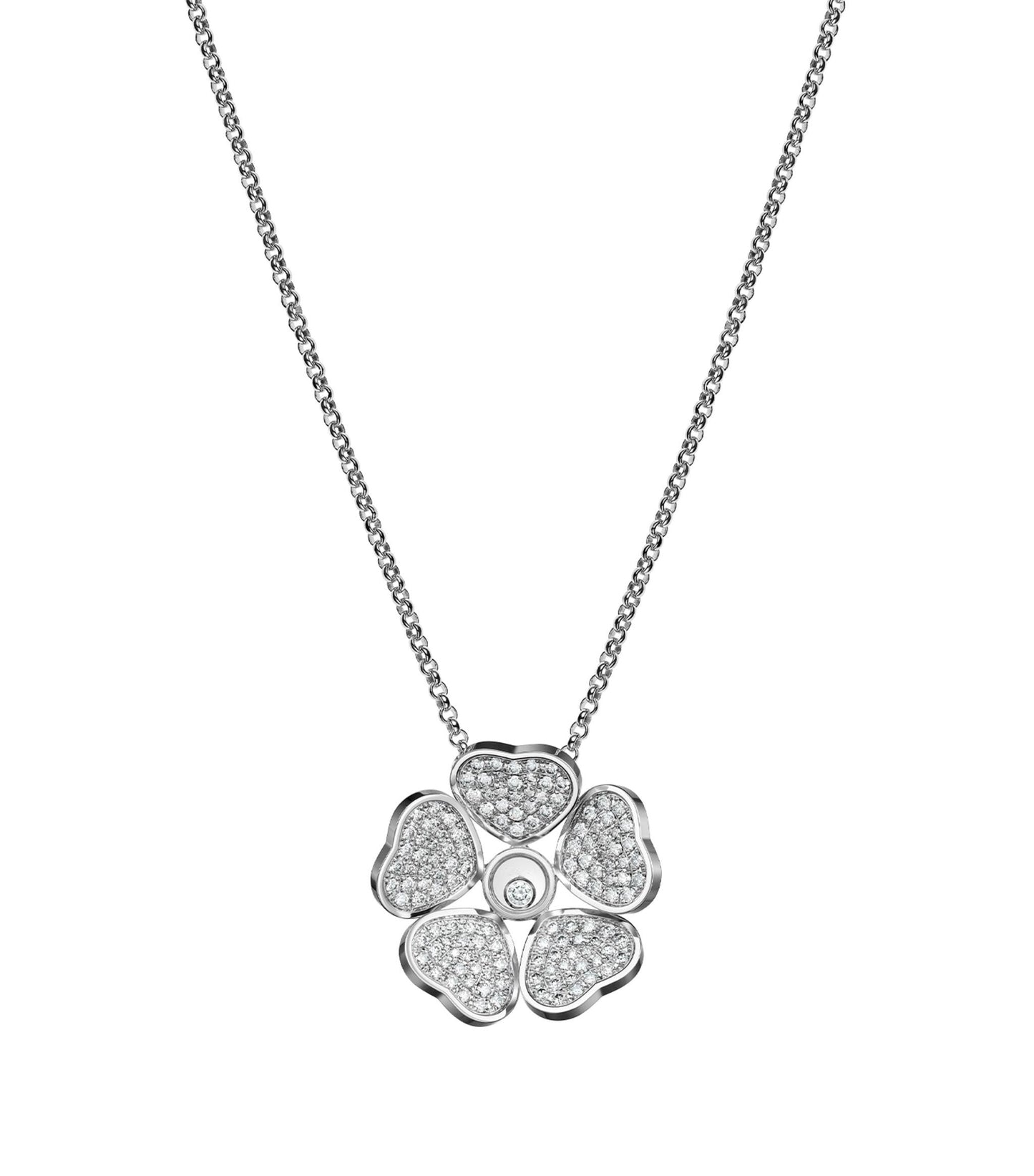 CHOPARD HAPPY PEDANT DIAMOND NECKLACE