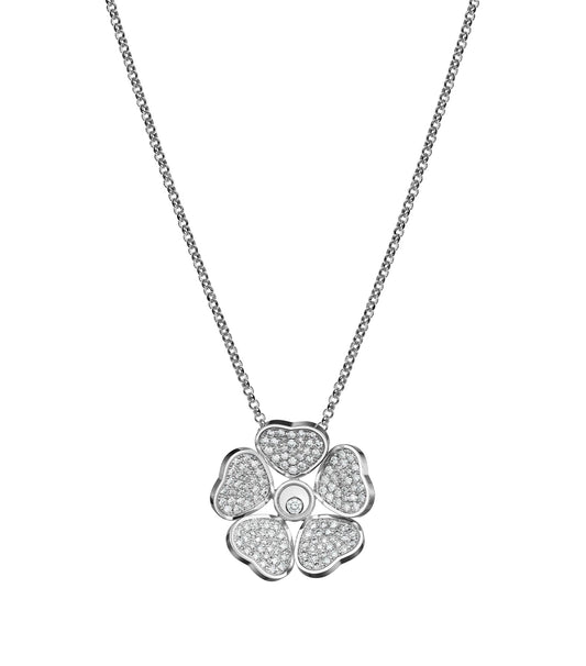 CHOPARD HAPPY PEDANT DIAMOND NECKLACE