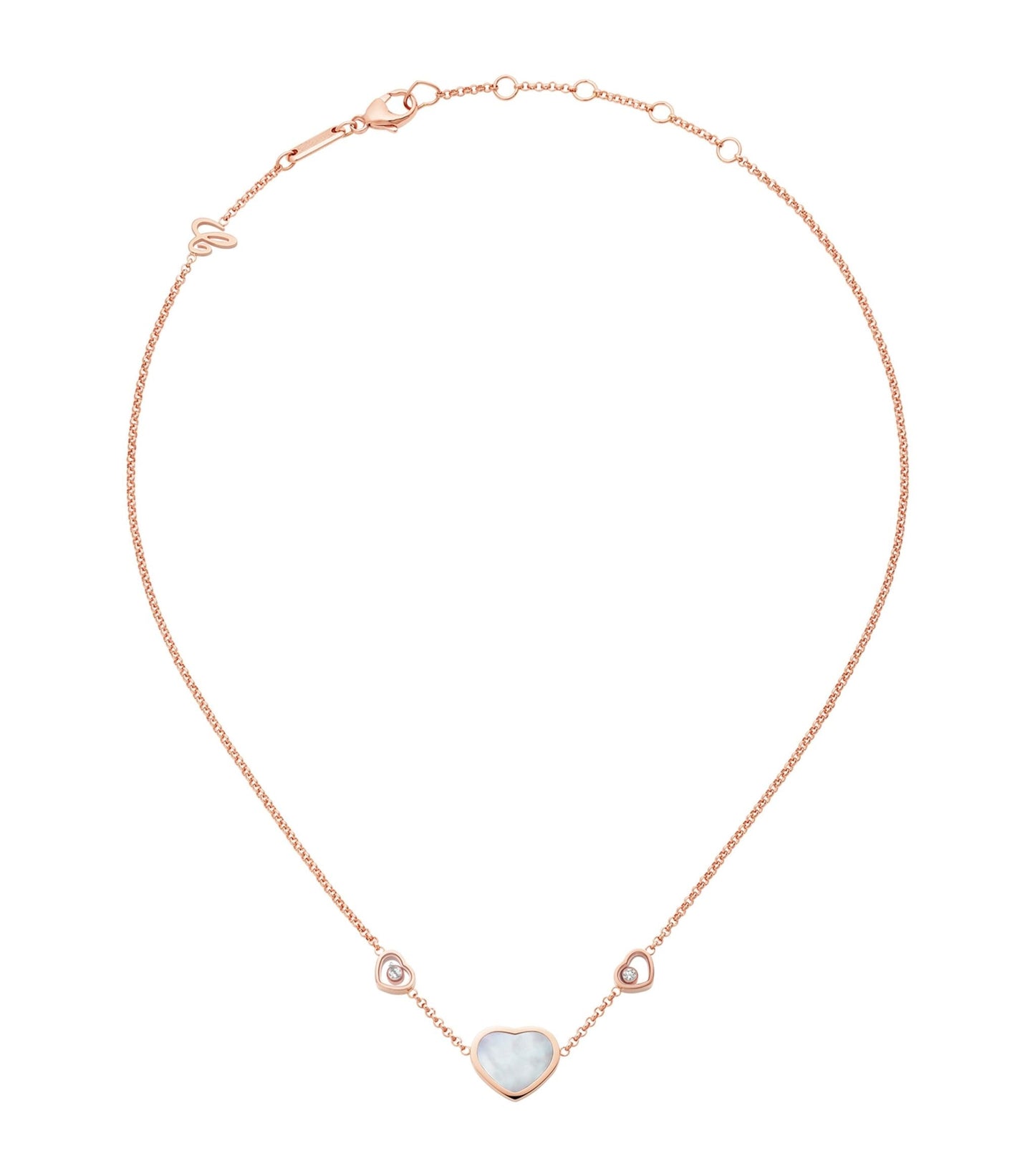 CHOPARD HAPPY HEART NECKLACE 3 MOTIFS