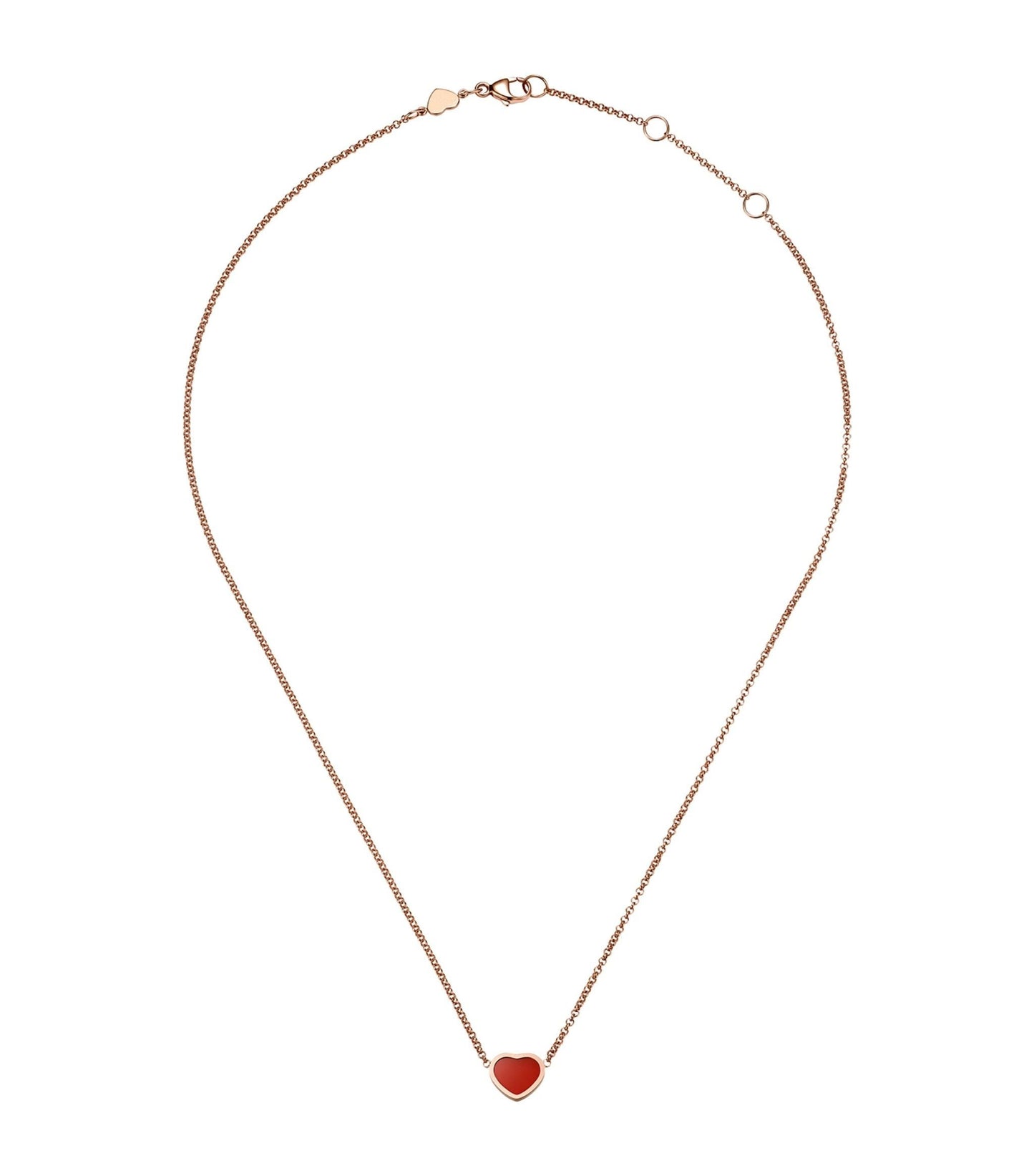CHOPARD HEART PEDANT CARNELIAN NECKLACE