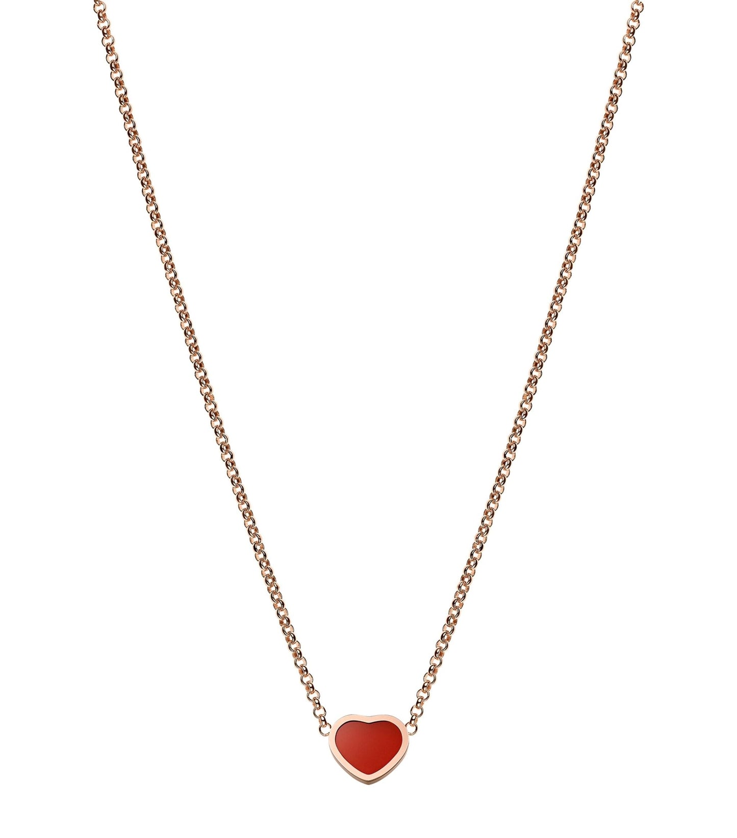 CHOPARD HEART PEDANT CARNELIAN NECKLACE