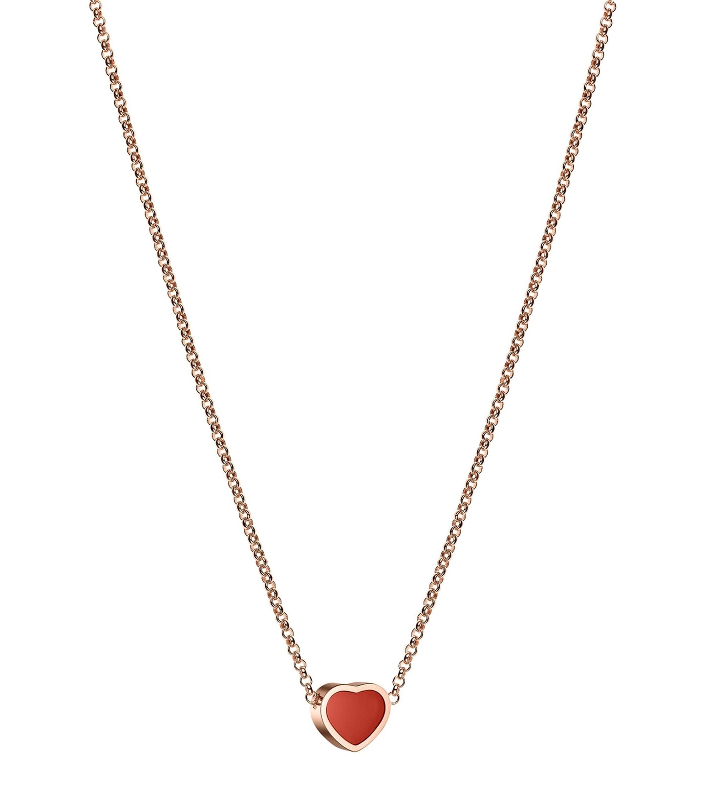 CHOPARD HEART PEDANT CARNELIAN NECKLACE