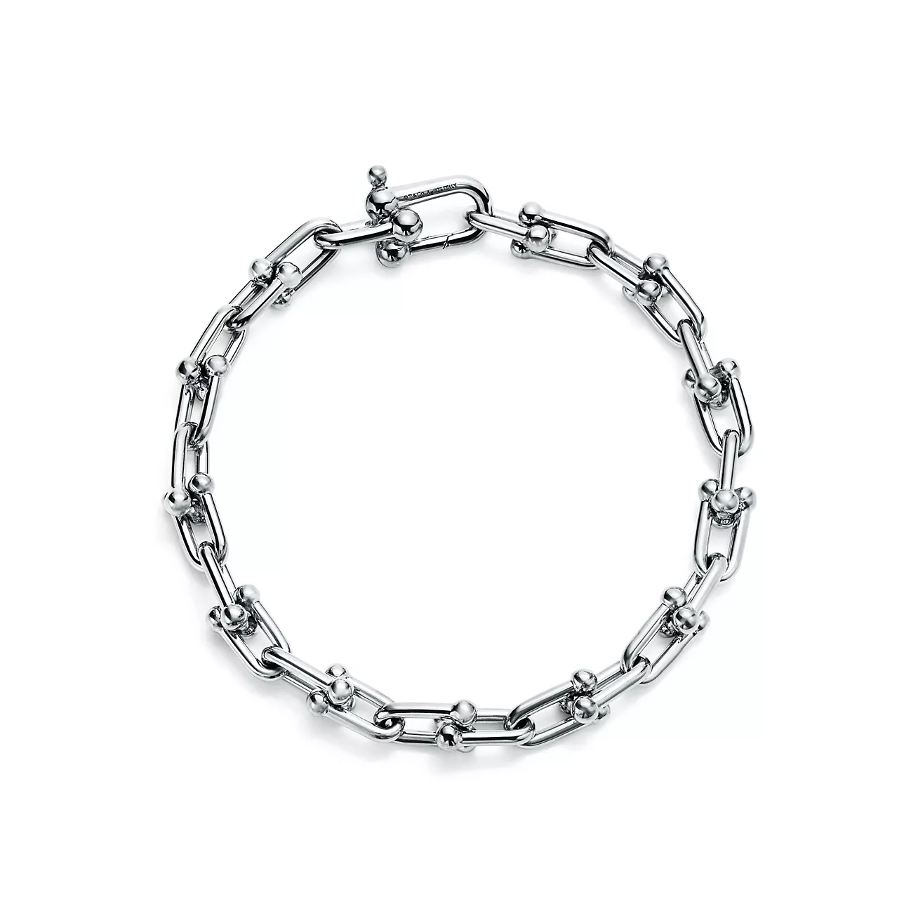 TIFFANY HARDWEAR SMALL LINK 26 MOTIF SILVER BRACELET