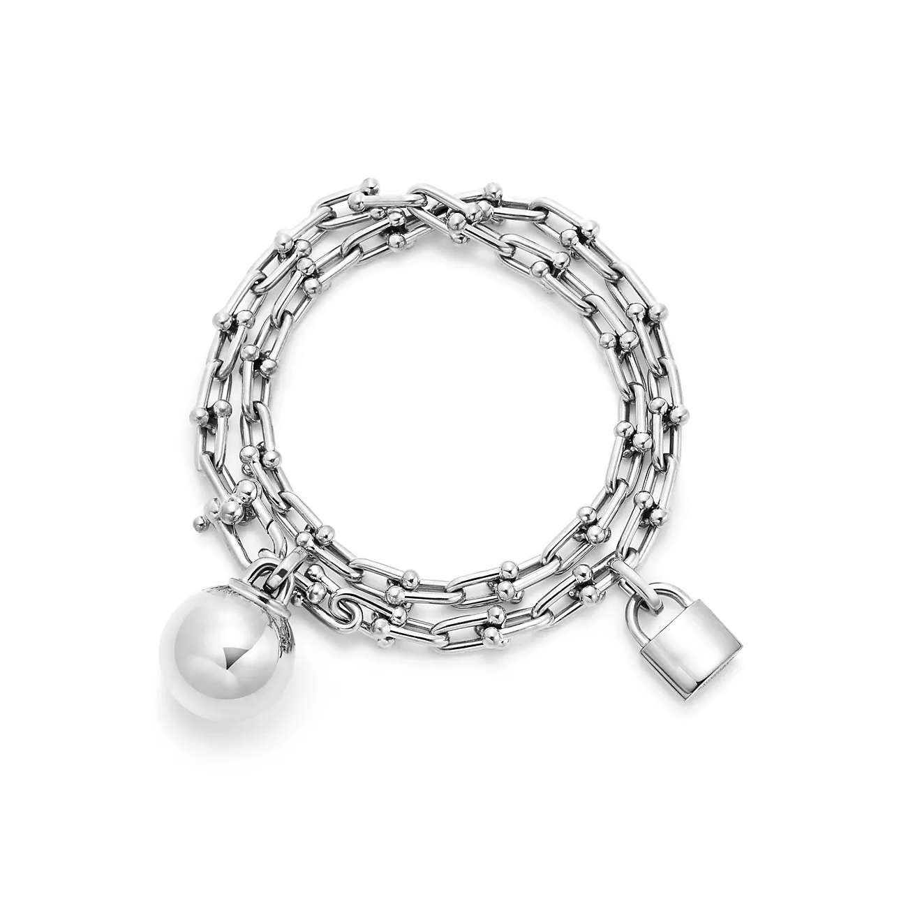 TIFFANY HARDWEAR SMALL WRAP SILVER BRACELET