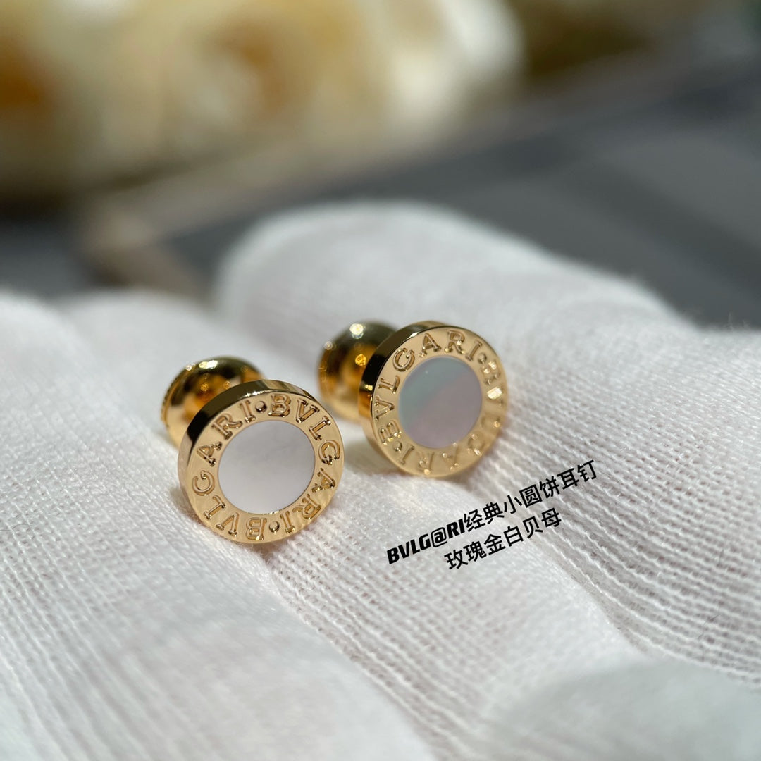 BVLGARI BVL EARRINGS CLUSTER WHITE GOLD