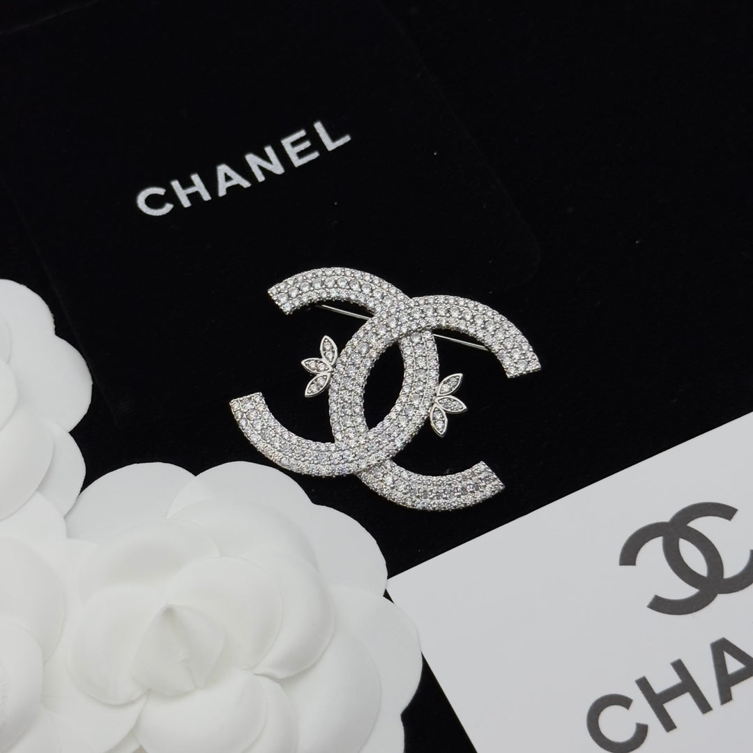 Chanel Brooch Silver 173157