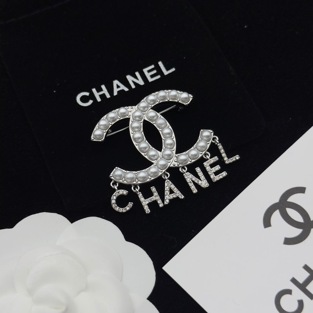 Chanel Brooch Silver 173218