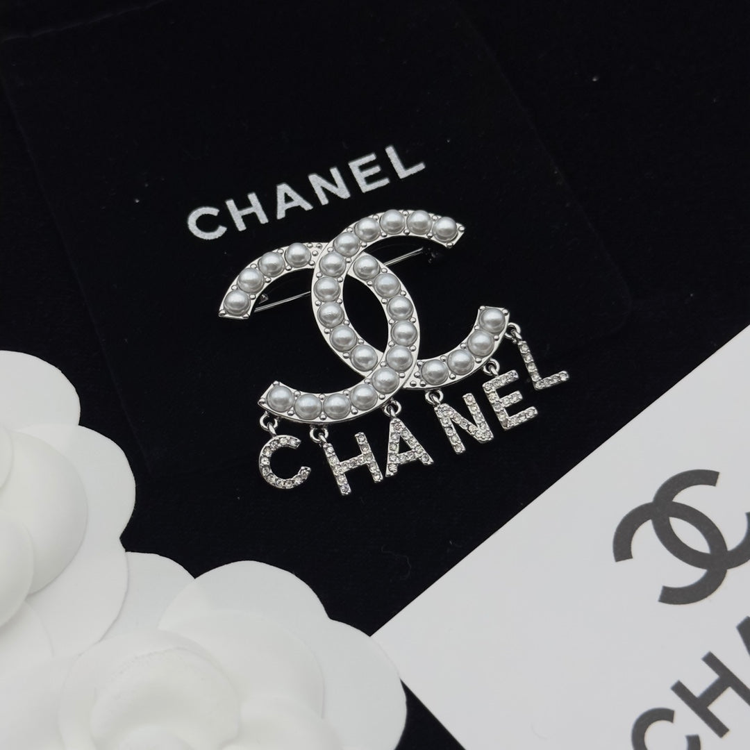 Chanel Brooch Silver 173218