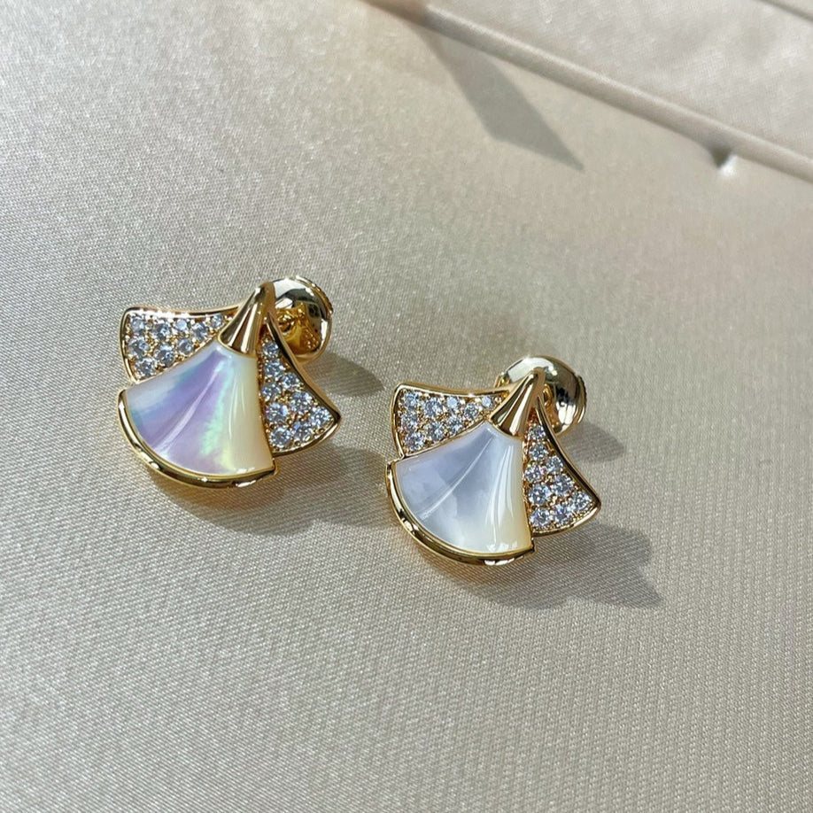 BVLGARI BVL DREAM STUD EARRINGS DIAMOND