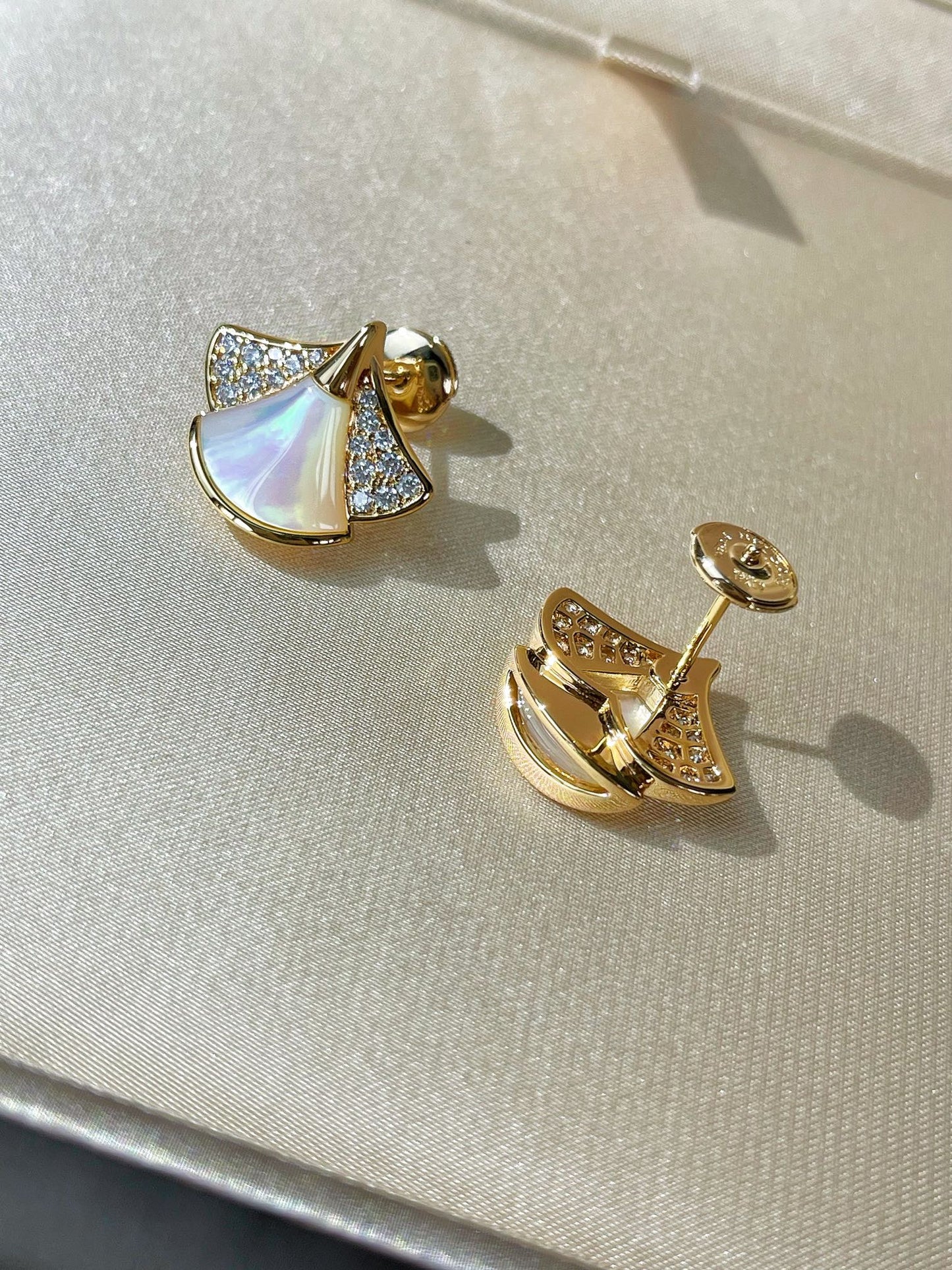BVLGARI BVL DREAM STUD EARRINGS DIAMOND