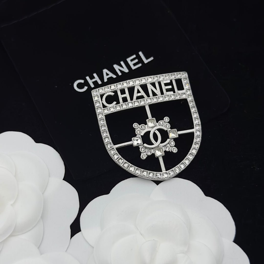 Chanel Brooch Silver 173335