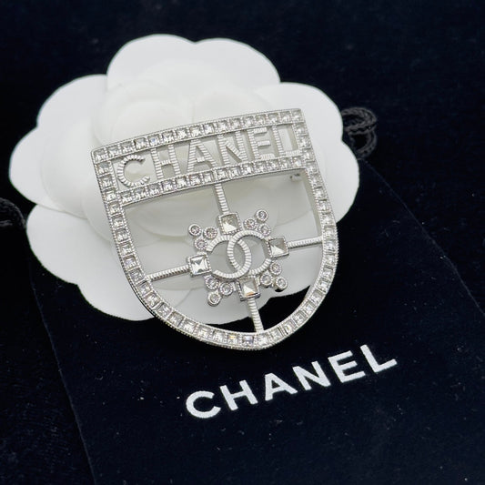 Chanel Brooch Silver 173335