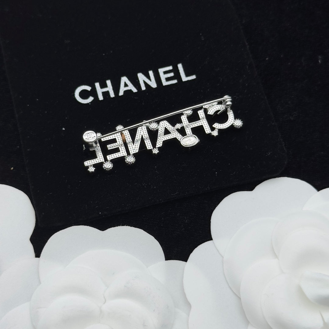 Chanel Brooch Silver 174330
