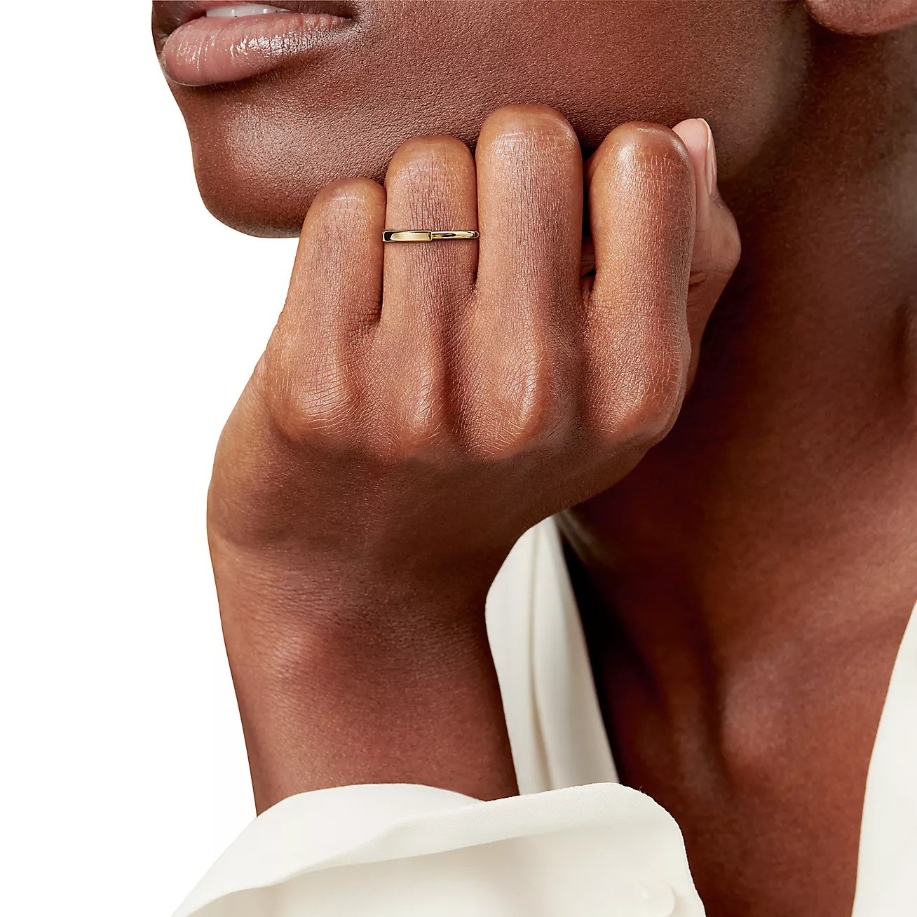 TIFFANY LOCK RING GOLD