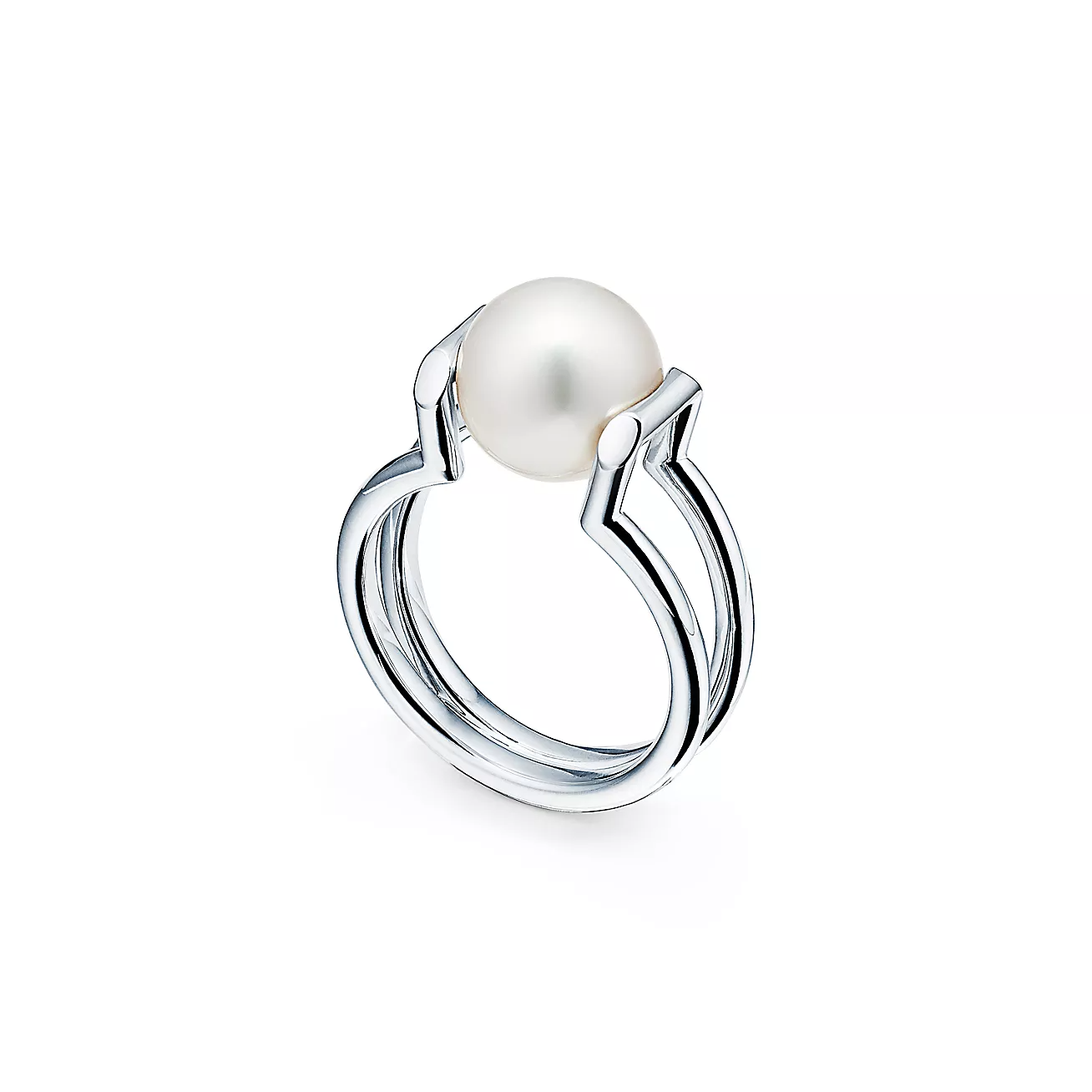 TIFFANY FRESHWATER PEARL SILVER RING