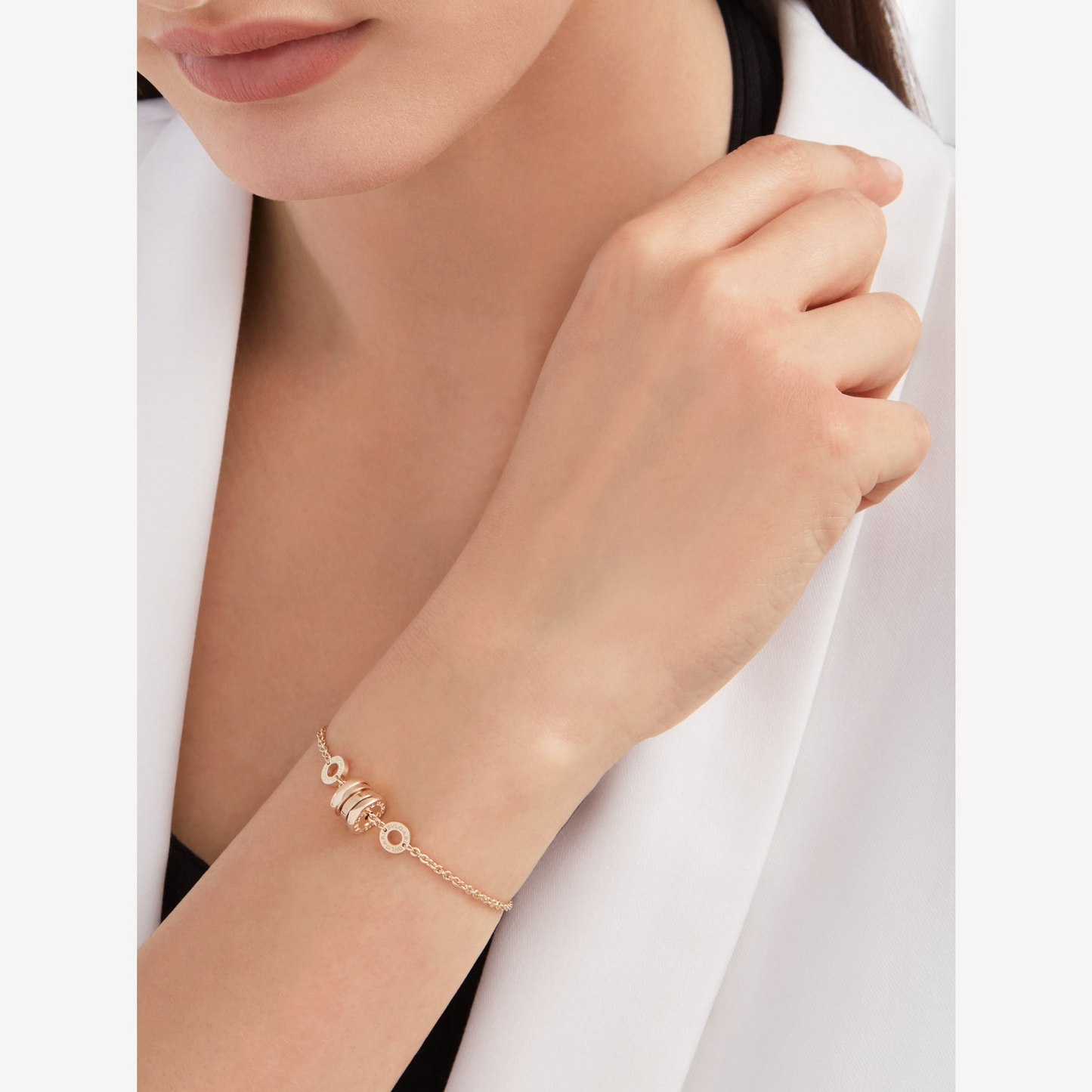 BVLGARI ZERO 1 SOFT PINK GOLD BRACELET