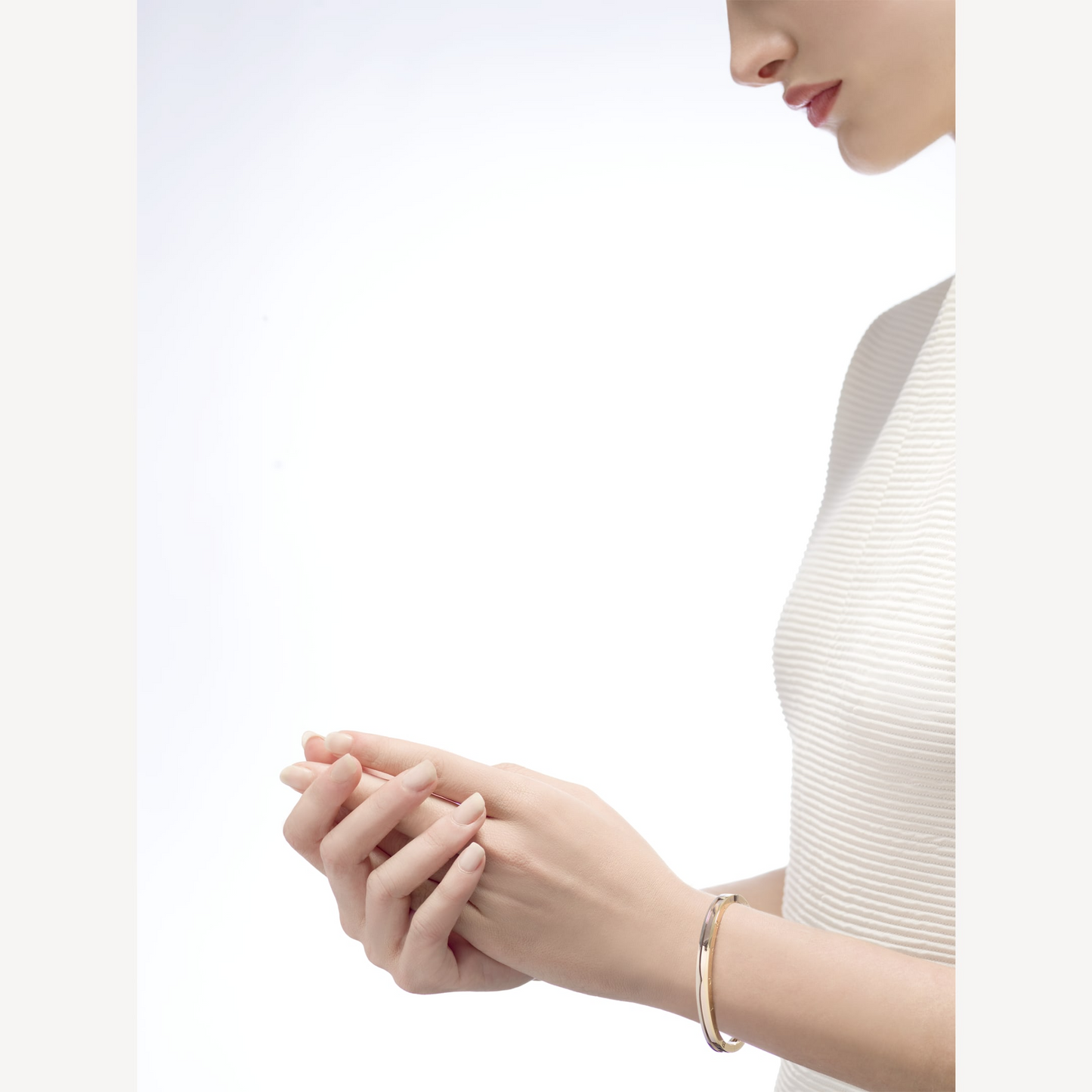 BVLGARI ZERO 1 SPIRAL PINK GOLD BRACELET