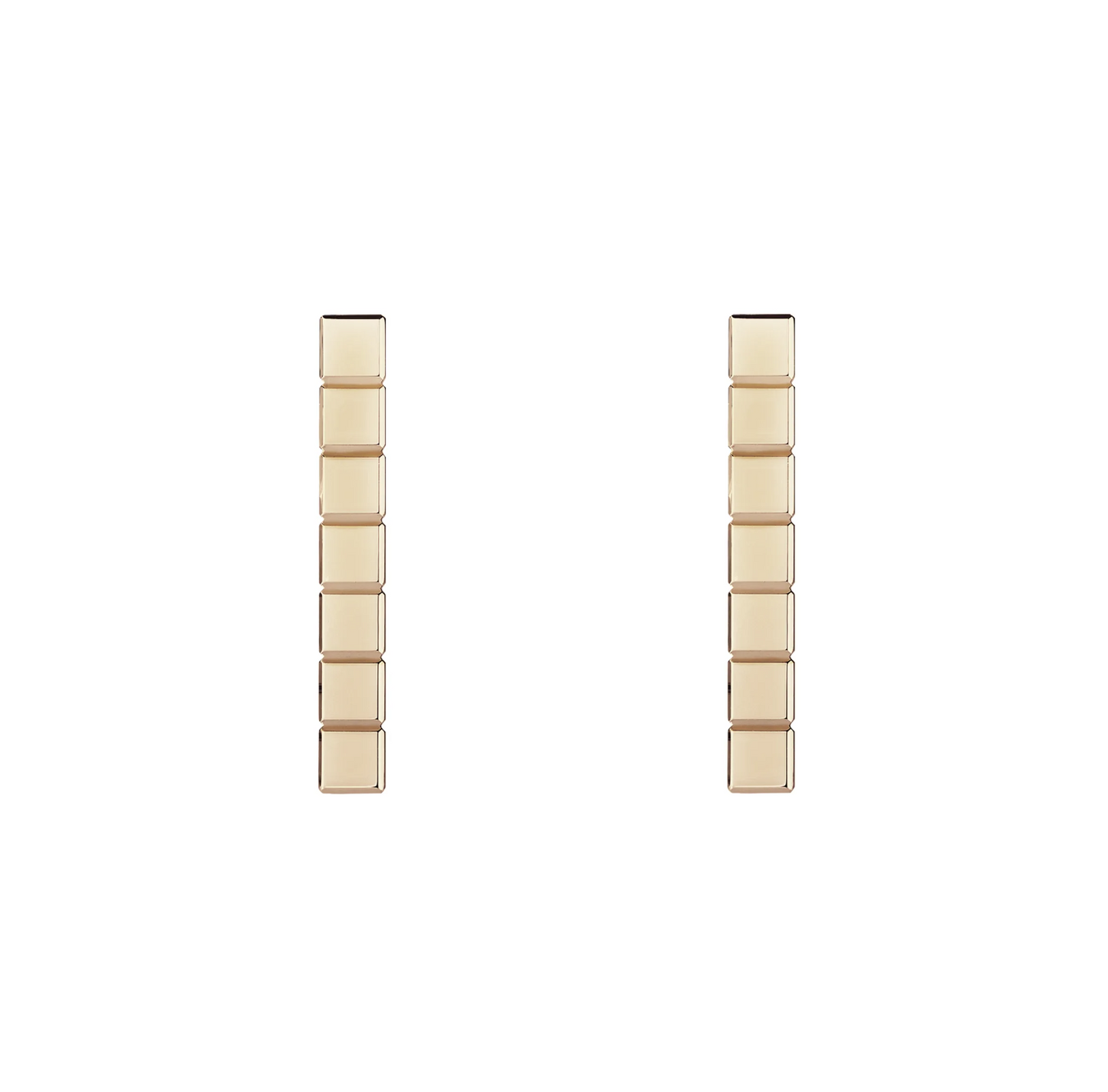 CHOPARD ICE CUBE PINK GOLD EARRINGS