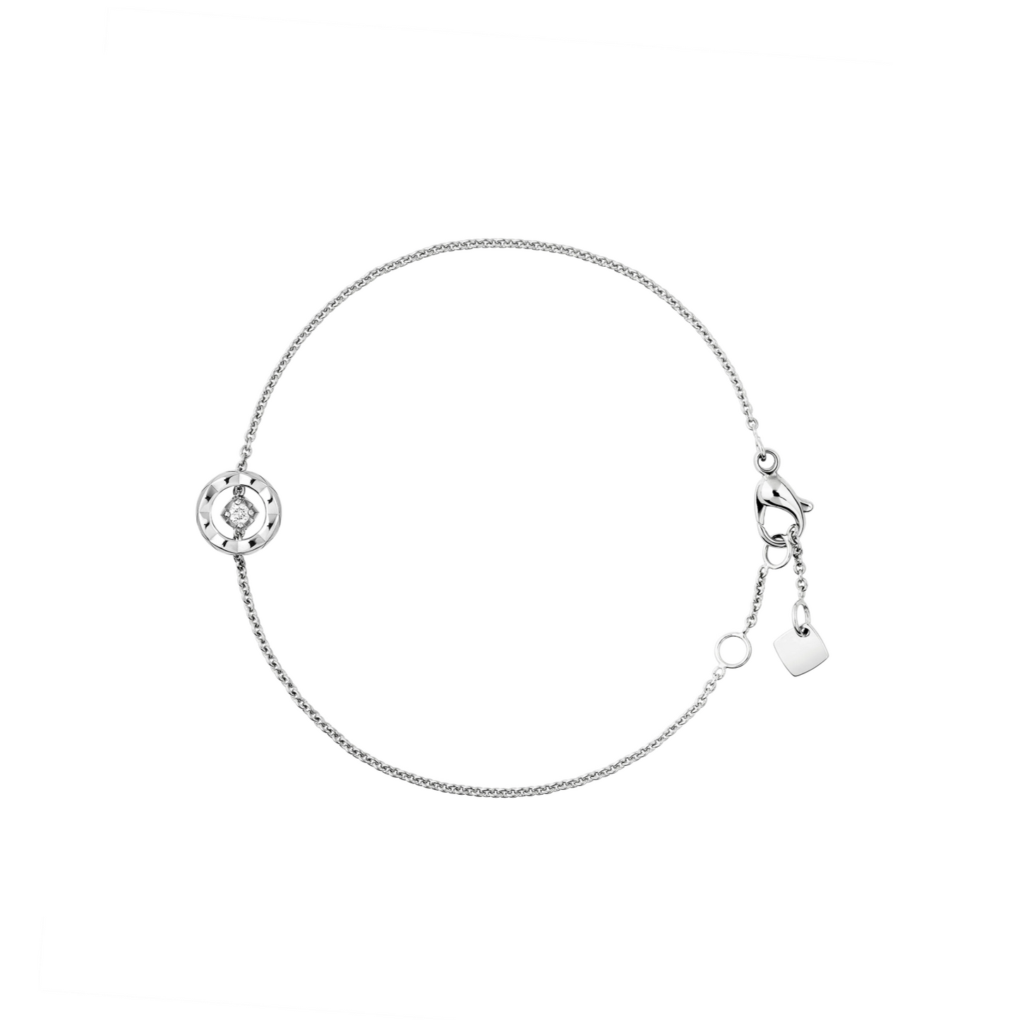 Chanel Coco Quilted Motif Diamond Bracelet