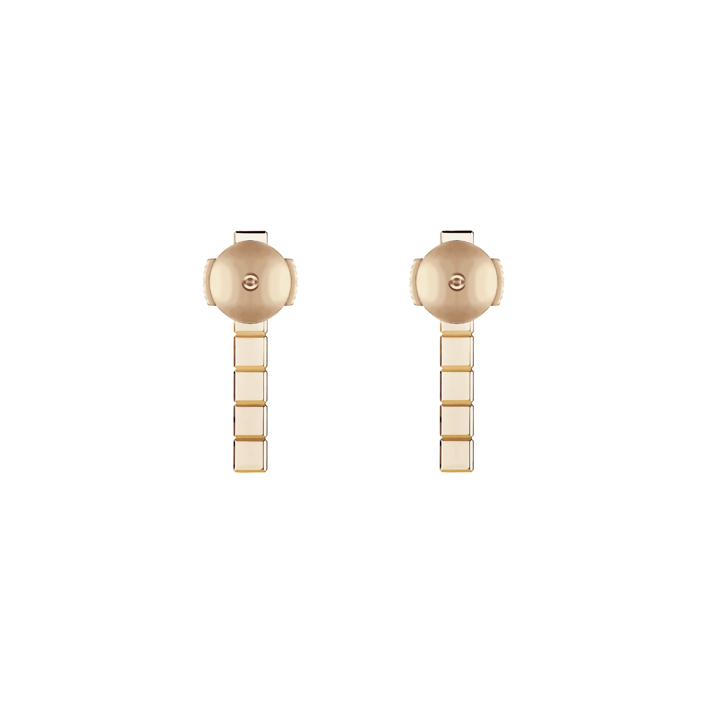 CHOPARD ICE CUBE PINK GOLD EARRINGS