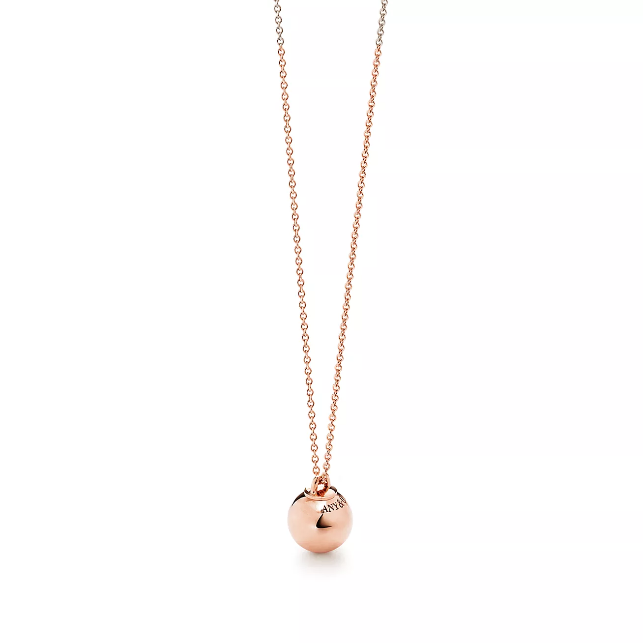 TIFFANY BALL PENDANT 12.75MM NECKLACE
