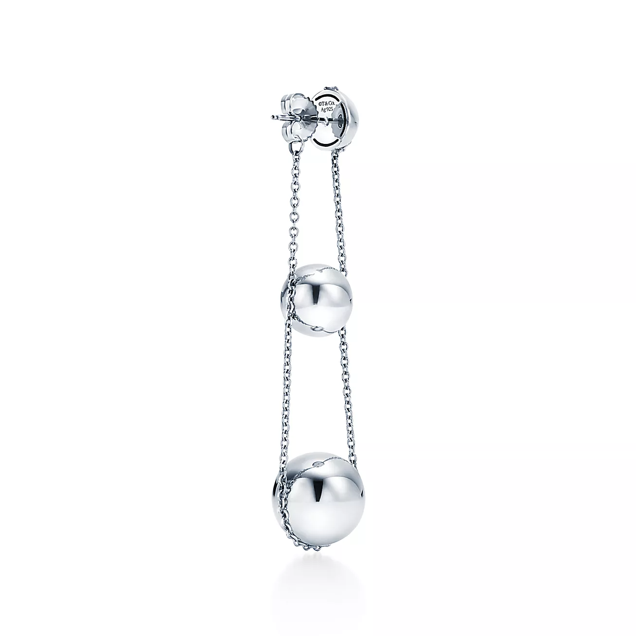 TIFFANY TRIPLE DROP SILVER EARRINGS