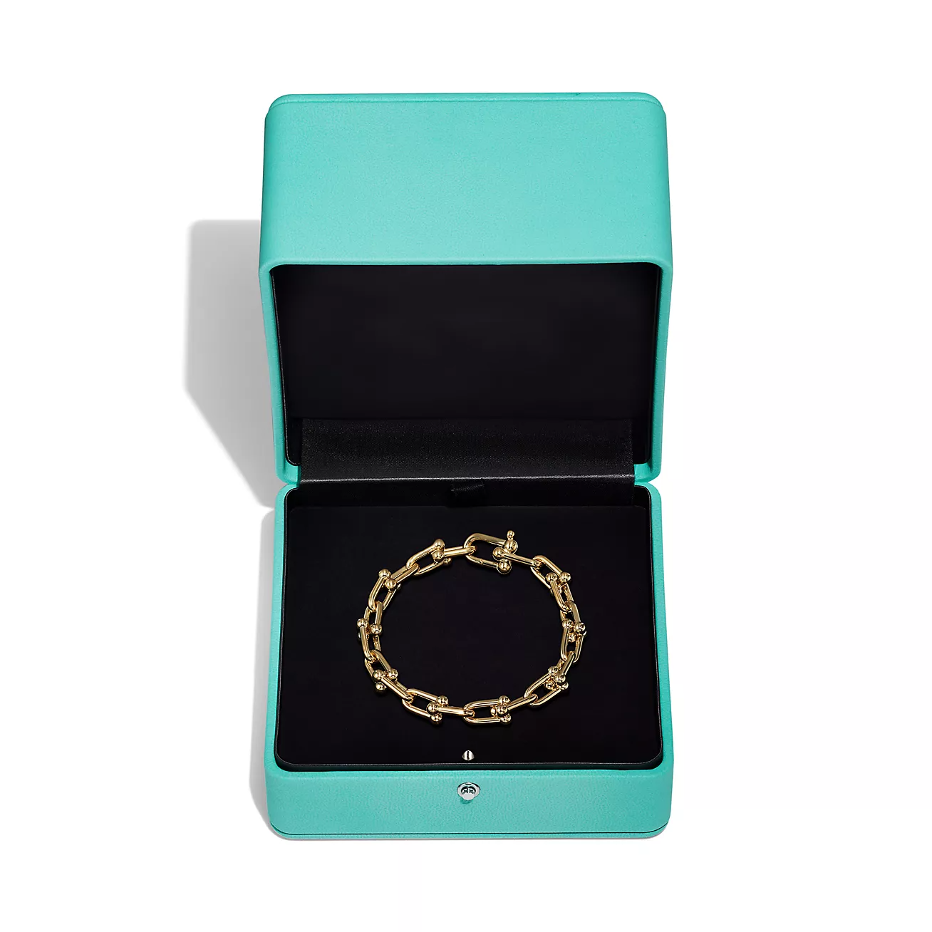 TIFFANY HARDWEAR MEDIUM LINK 20 MOTIF GOLD BRACELET