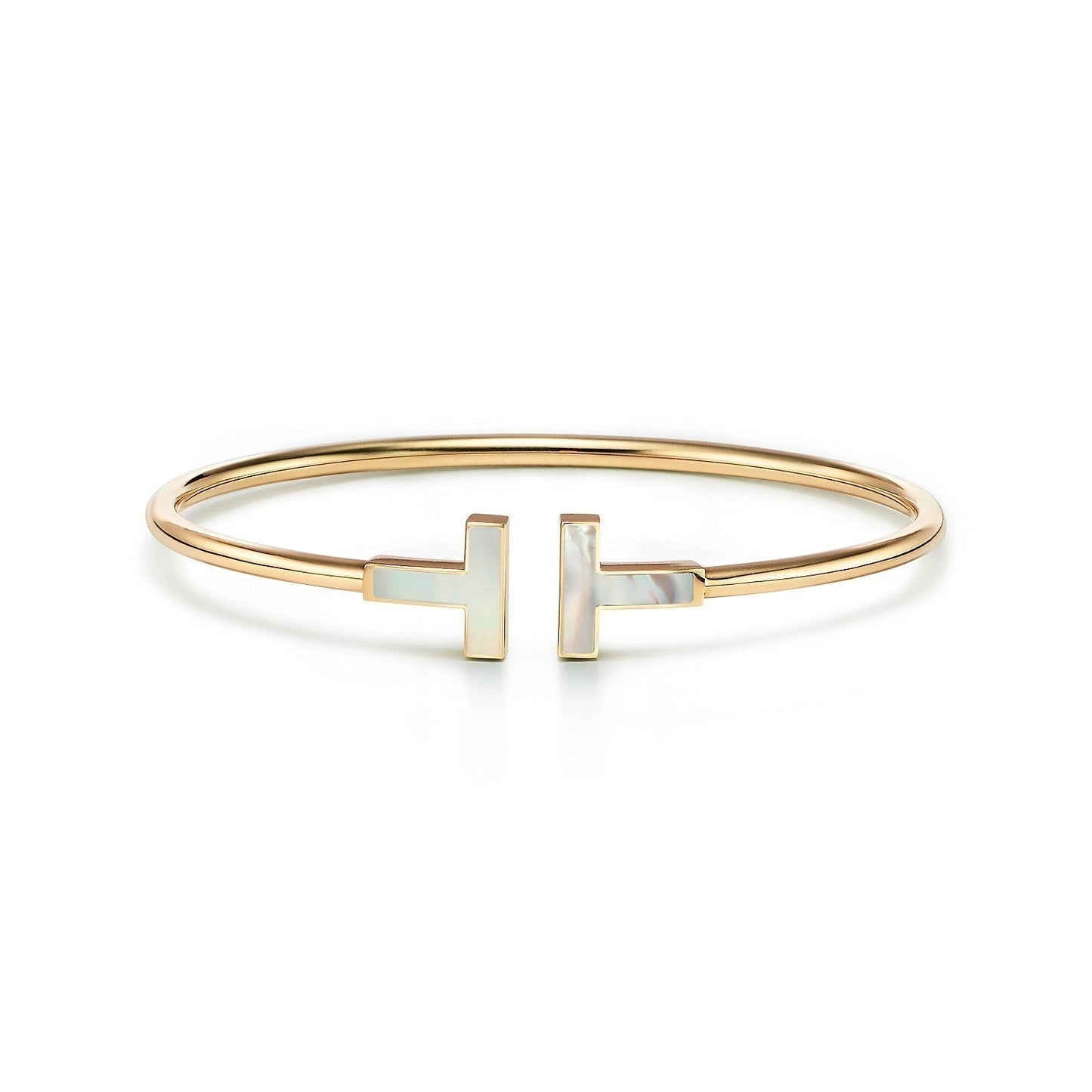 TIFFANY T BRACELET 1.8MM MOP PINK GOLD