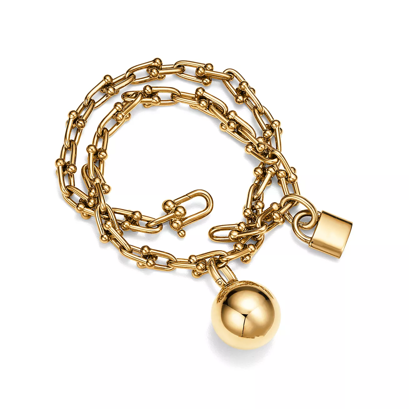 TIFFANY HARDWEAR SMALL WRAP GOLD BRACELET