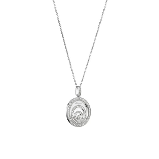 CHOPARD HAPPY SPIRIT DIAMOND PAVED NECKLACE
