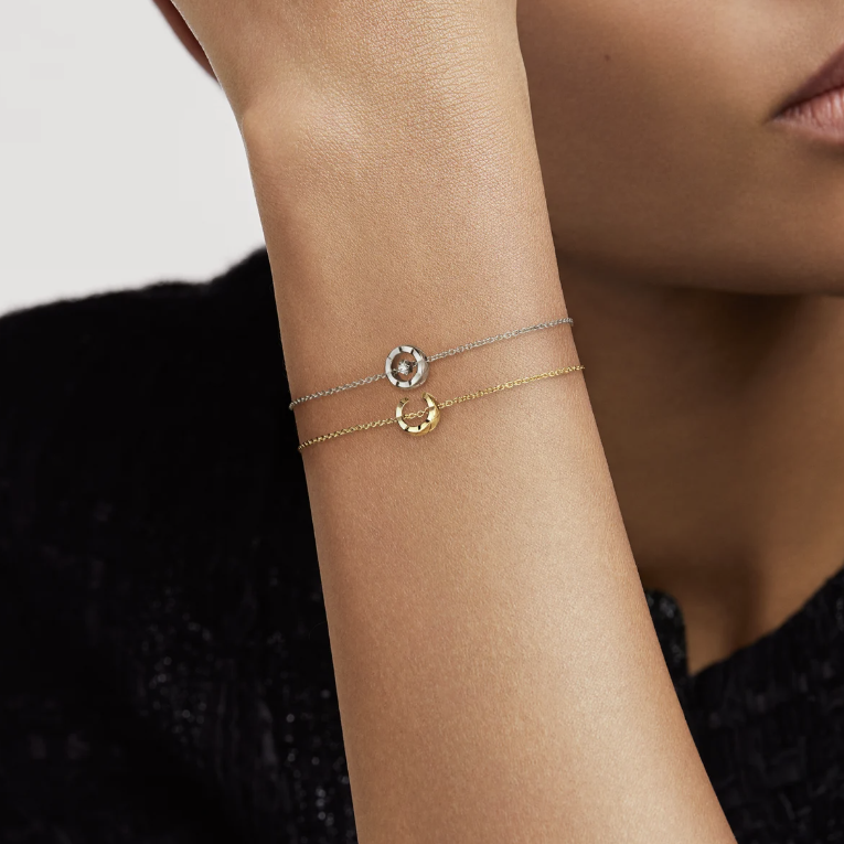 Chanel Coco Quilted Motif Diamond Bracelet