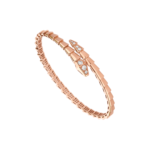BVLGARI SERPENTI BRACELET DIAMONDS PINK GOLD