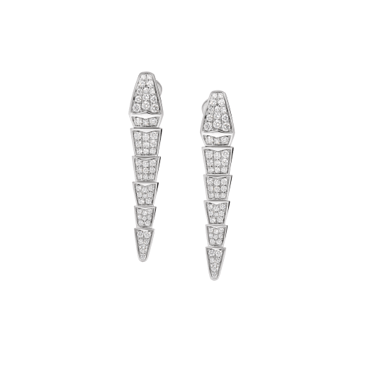 BVLGARI SERPENTI EARRINGS FULL DIAMOND