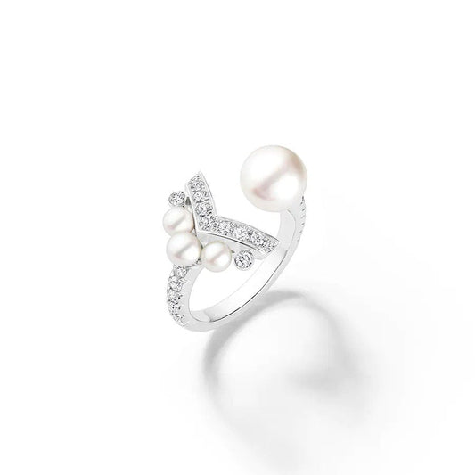 CHAUMET JOSEPHINE SILVER RING DIAMOND