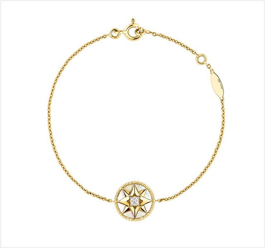 DIOR LUCKY STAR 1 DIAMOND GOLD BRACELET