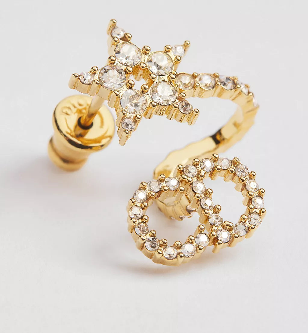 DIOR Dior Clair D Lune Gold With White Crystals