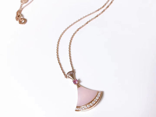 BVLGARI DREAM NECKLACE PINK MOP DIAMOND