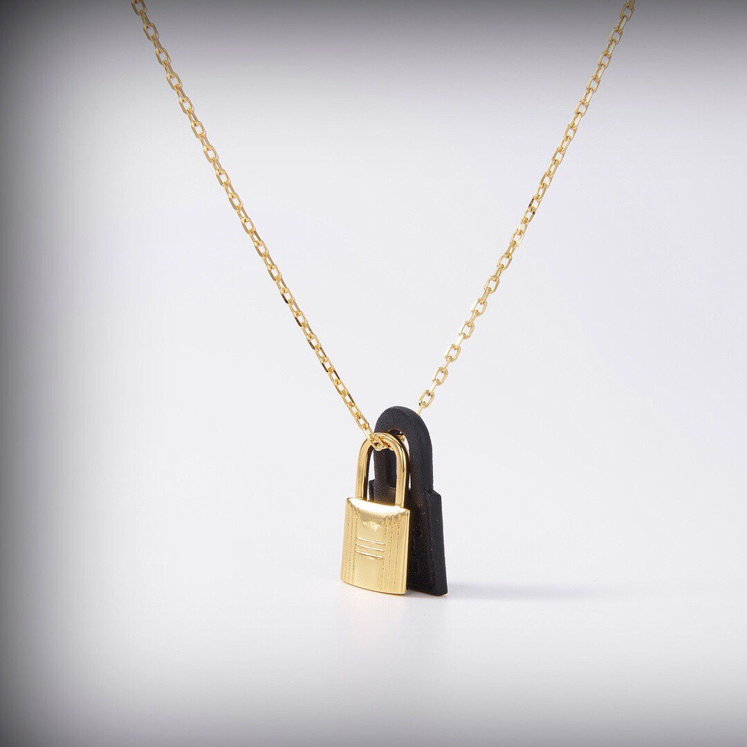 HERMES O'KELLY GOLD NECKLACE