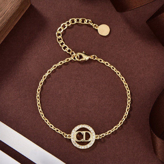 DIOR THE CD PEARL GOLD DIAMOND BRACELET
