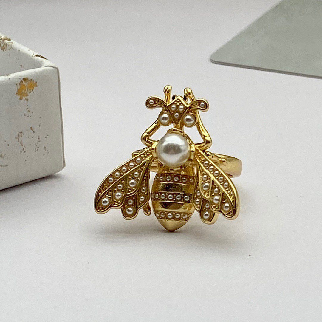 DIOR D-BEE RING PEARL