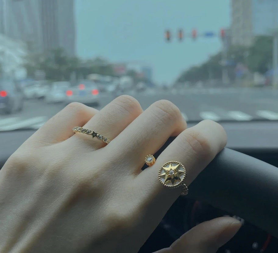 DIOR ROSE DES VENTS RING GOLD DIAMOND
