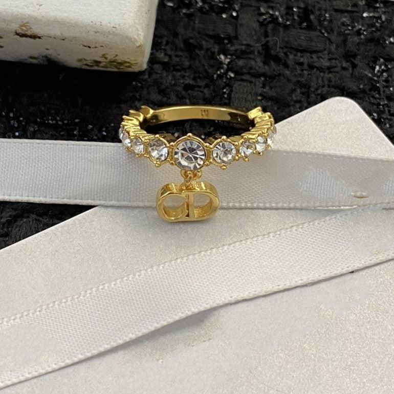 DIOR CD RING GOLD DIAMOND