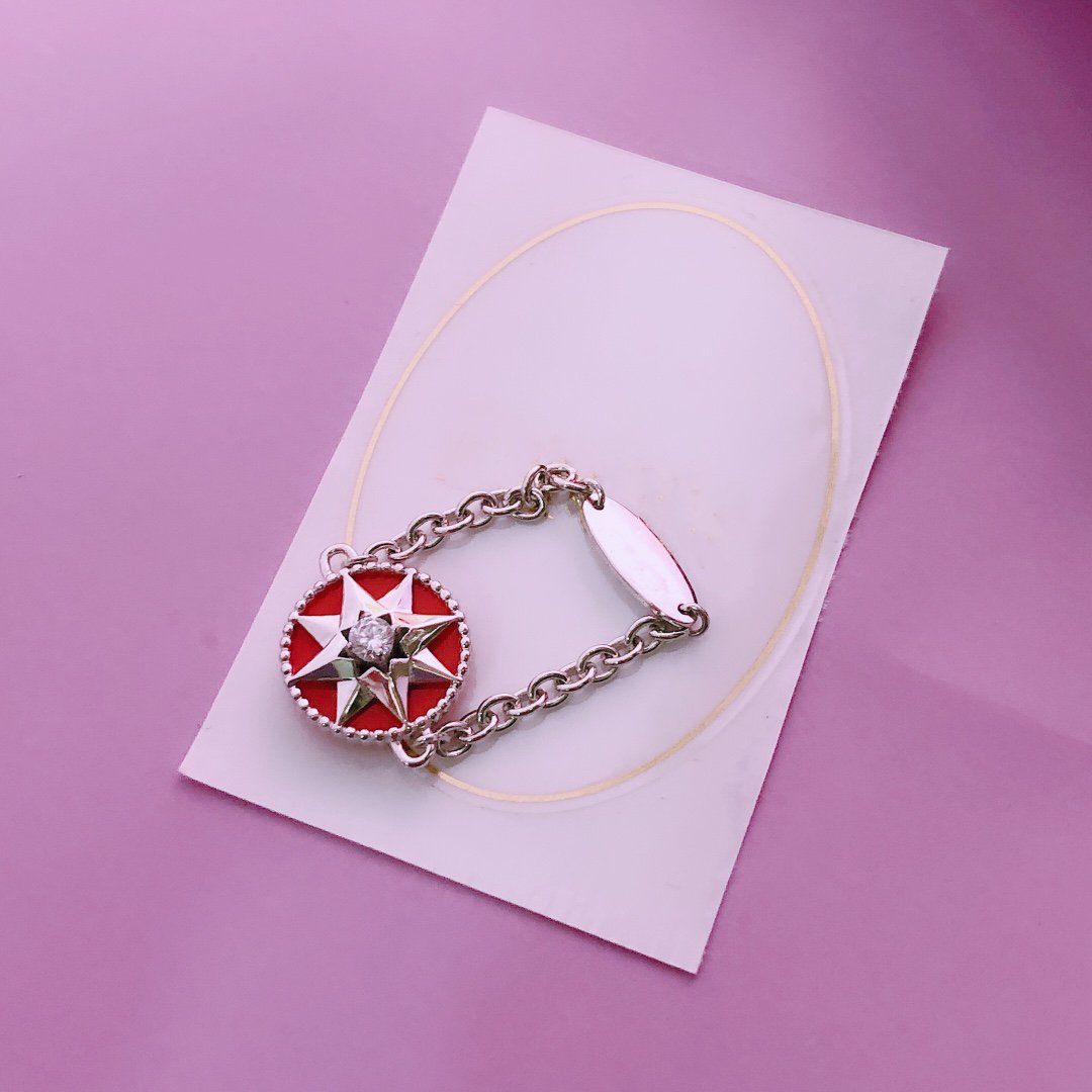 DIOR STAR RED DIAMOND RING